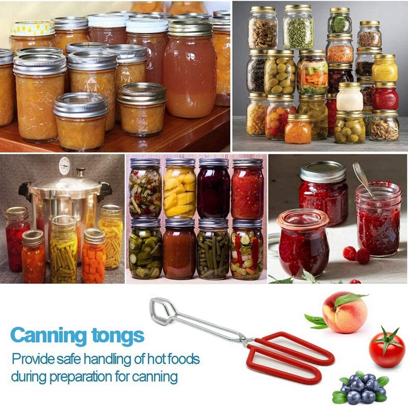 Canning Jar Lifter,Mason Jar Canning Lids,Household Canning Kit Canned Food,Can Raiser,Can Wrench,Lid Raiser,Canning Kit