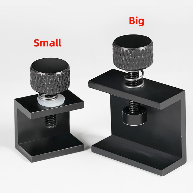 Aluminium justerbar sengeklemme ender 3 heatbed klemme til 3d printer bygget platform glasholder