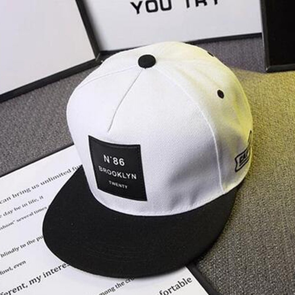 unisexe hommes femmes Bboy Hip Hop réglable Baseball casquette casquette chapeau anneau réglable casquette de Baseball Garros chapeau # T2: White 