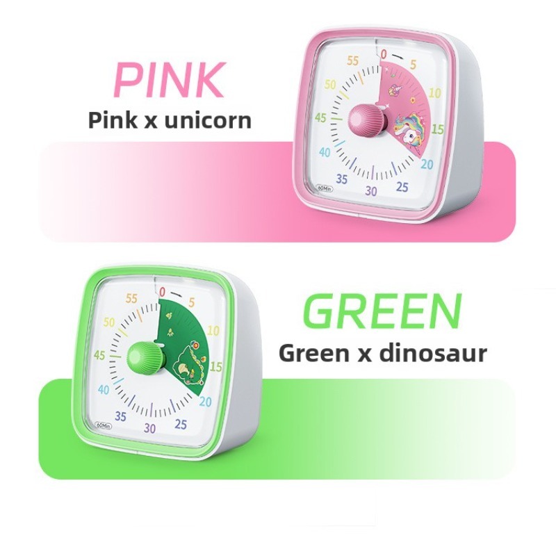 Silent Classroom Timer for Home Yunbaoit Visual Timer With Night Light School Kitchen Accessories Stopwatch Minuteur Stop Watch