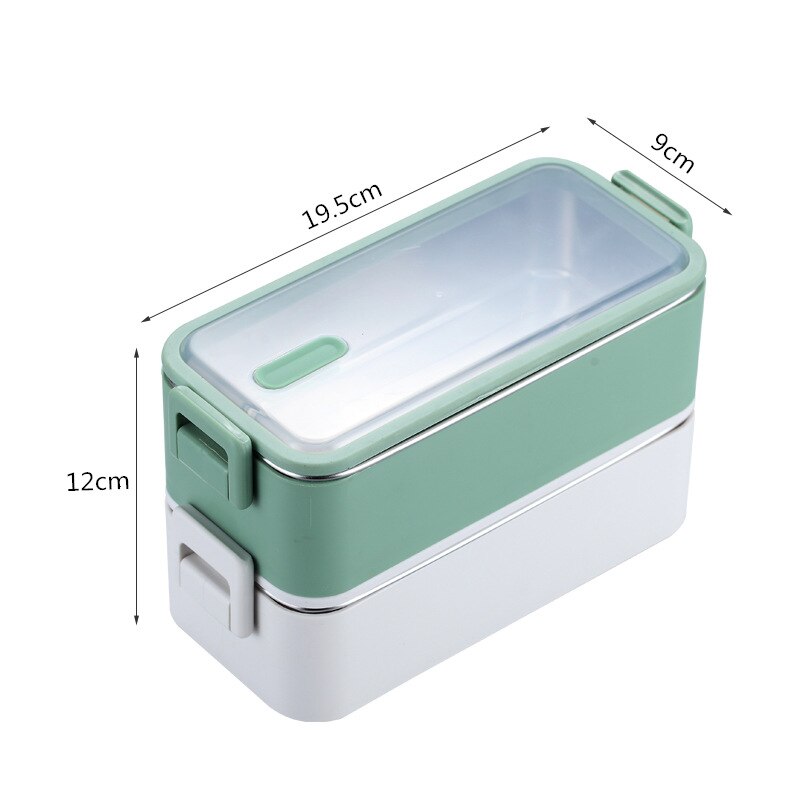 1100ml Double Layer Stainless Steel 304 Lunch Box ... – Grandado