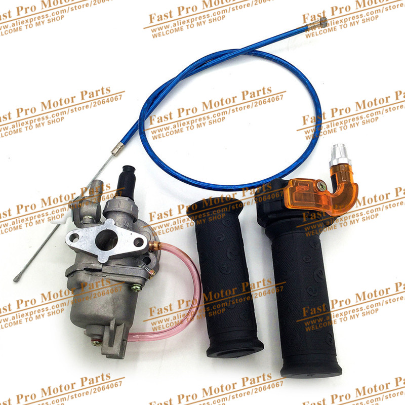Carburador de motor para bicicleta de bolsillo, Mini Quad ATV, Dirt Bike, MiniMoto, Go Kart, Buggy, 47cc, 49cc, 2 tiempos: Oro