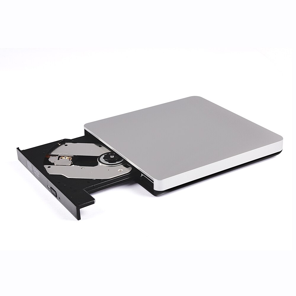 Deepfox-Unidad óptica delgada USB 3,0, unidad externa de DVD, ROM, RW, grabador de CD, para portátil, Netbook, Notebook y PC, color negro