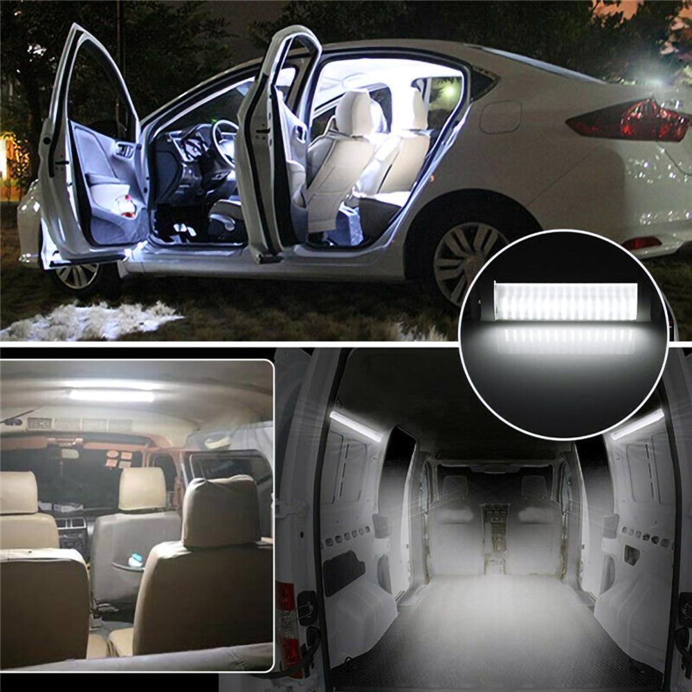 12/24V Car LED Interior Light Roof Ceiling Light Truck Caravan RV Trailer Dome Roof 12W 6500K Interior Lights Roof Ceiling Light