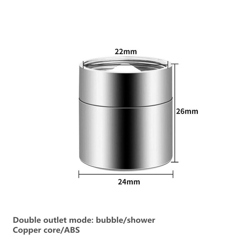 Kitchen Sink Aerator ABS/Copper Big Angle Swivel Faucet 2 Function Faucet Accessories Tip Filter Foamer Aerators: female thread