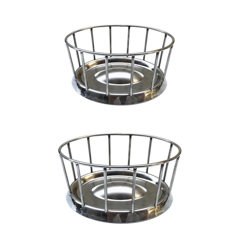 304 Rvs Diameter Ronde Reling Vorm Schildpad Kom Rvs Schildpad Voedsel Schotel Food-grade Reptiel feeder
