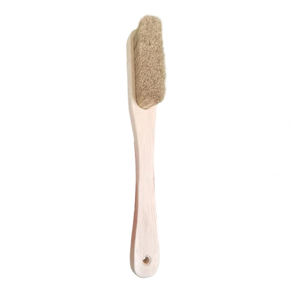 Brosse d'escalade 2 en 1, brosse à poils souples avec manche en bois de hêtre, dissolvant de callosités, brosse à poils de sanglier pour l'escalade: Bleu