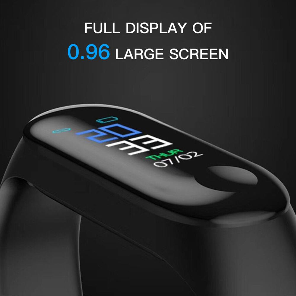 Smart Horloge Scherm Smart Armband Stappenteller Hartslag Bloeddruk Informatie Push Smart Herinnering Waterdichte Armband