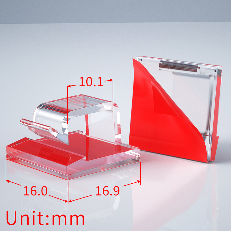 20/50/100 Stück Kabelklemmen, selbstklebende Kabel-Organizer-Klemmen, Büro- und Haushaltsklemmen (transparent) Fermacav
