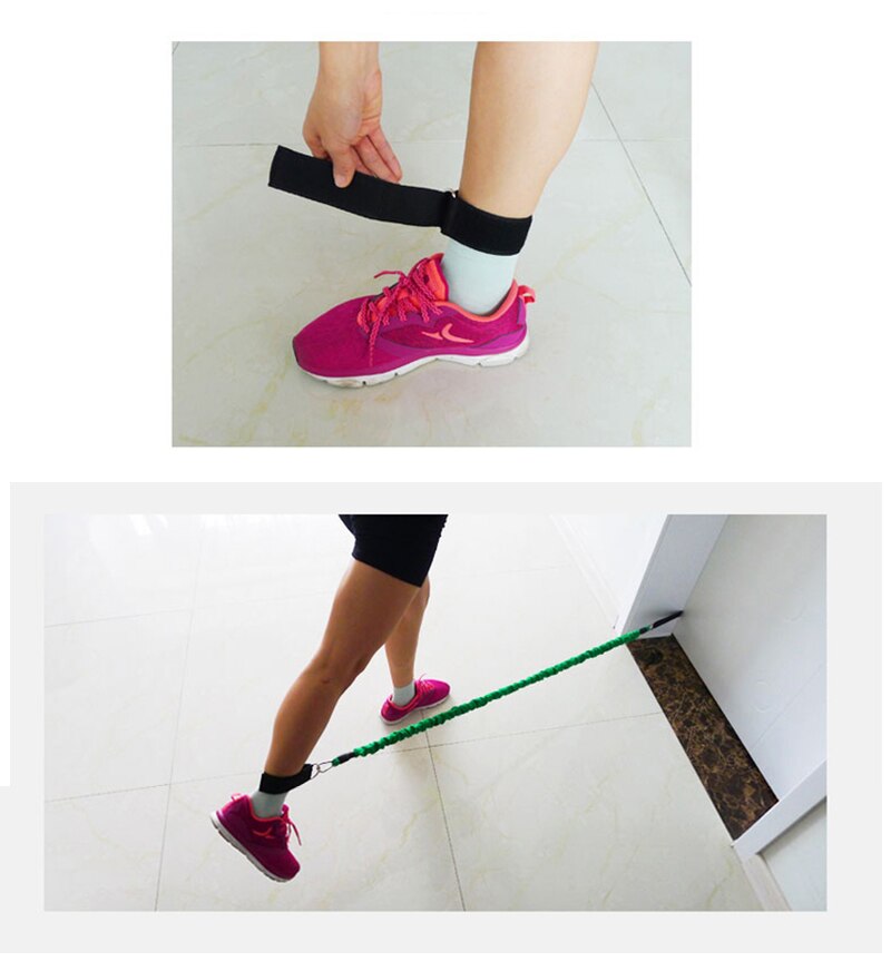 1pcs Multi Gym Cable Attachment Thigh Pulley Strap Lifting Exercise Fitness Training Equipment D-ring Ankle Anchor Strap Belt