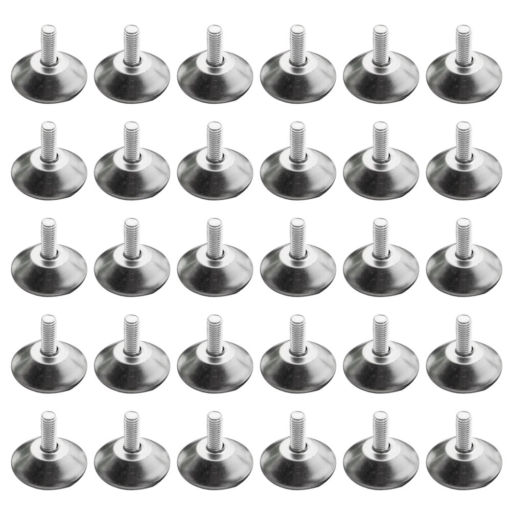 30pcs Heavy Duty Adjustable Furniture Leveler Legs Home Workbench Leveling Feet Anti-slip Base Table Cabinet Leg Pad: A