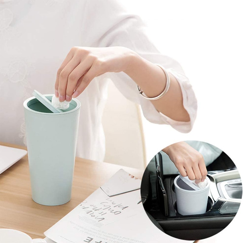 Cubo de basura para coche, Papelera para habitación de casa, soporte de papelera, cesta, accesorios para automóviles