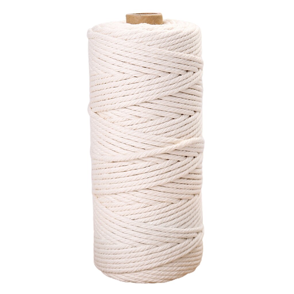 Macrame Cord 109Yards 100% Cotton Natural Cotton Cord Rope DIY Bracelet Thread Macrame Cord DIY Home Textile Craft Cotton Cord