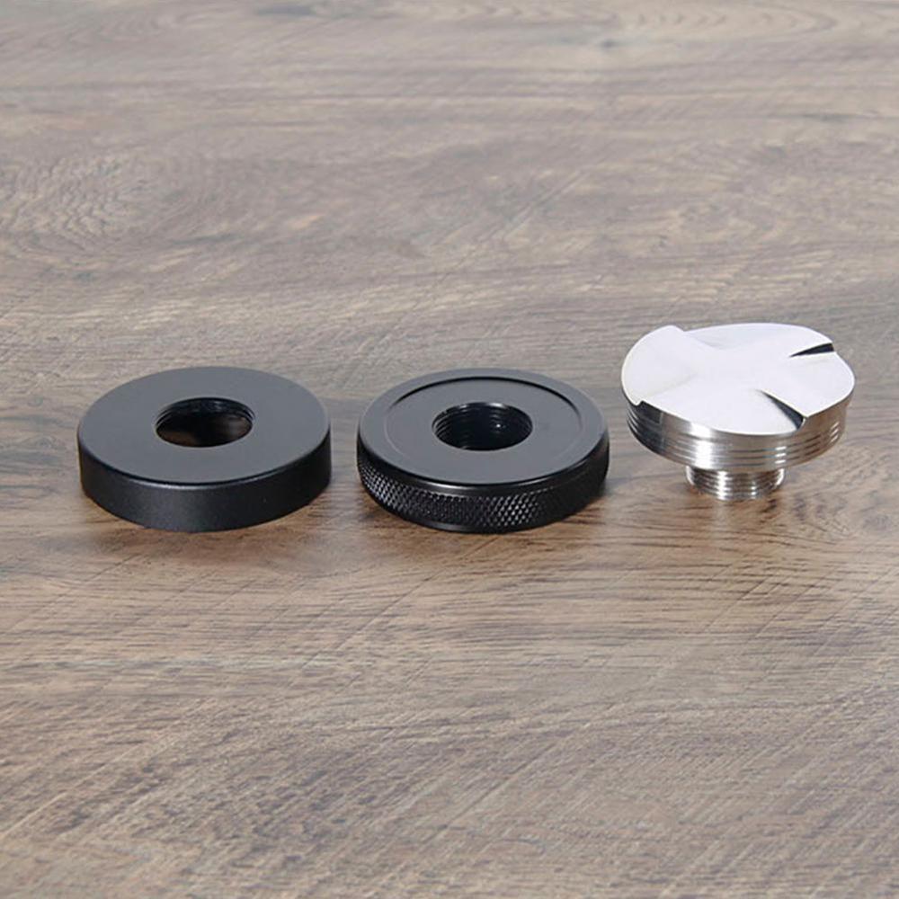 Adjustable 304Stainless Steel Coffee Espresso Tamper Angled Distribution Slopes Base Thread Four Macaron Tools Convex O4B7