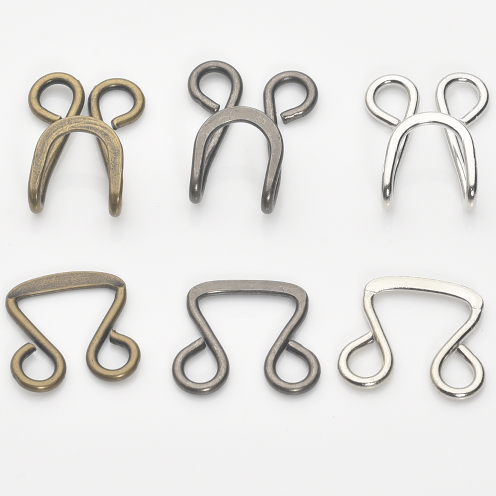40sets/lot Big Metal Brass Hook Eye 16# Trousers/Skirt/Pant/Dress Silver Nickle, Black Nickle，Bronze Color