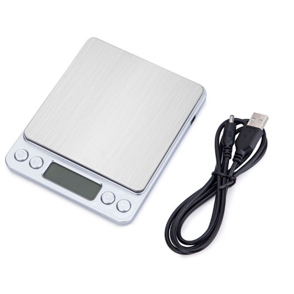 Báscula electrónica LCD de 500g/0,01g, 3kg/0,1g, joyería de alta precisión, gramos, balanza de peso para Cocina