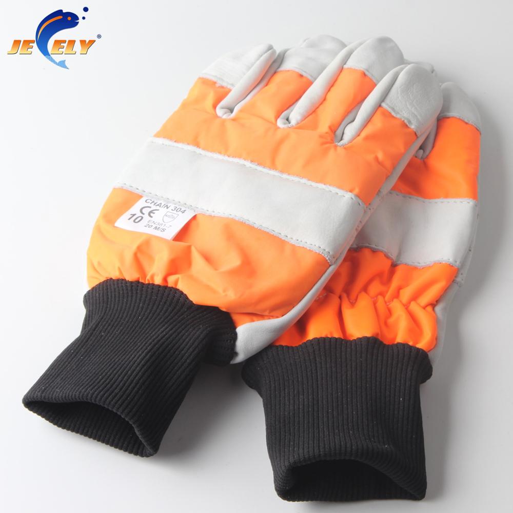 Hout Industrie Veiligheid Lederen Kettingzaag Handschoen Snijbestendige 11 #-L Vissen Handschoen