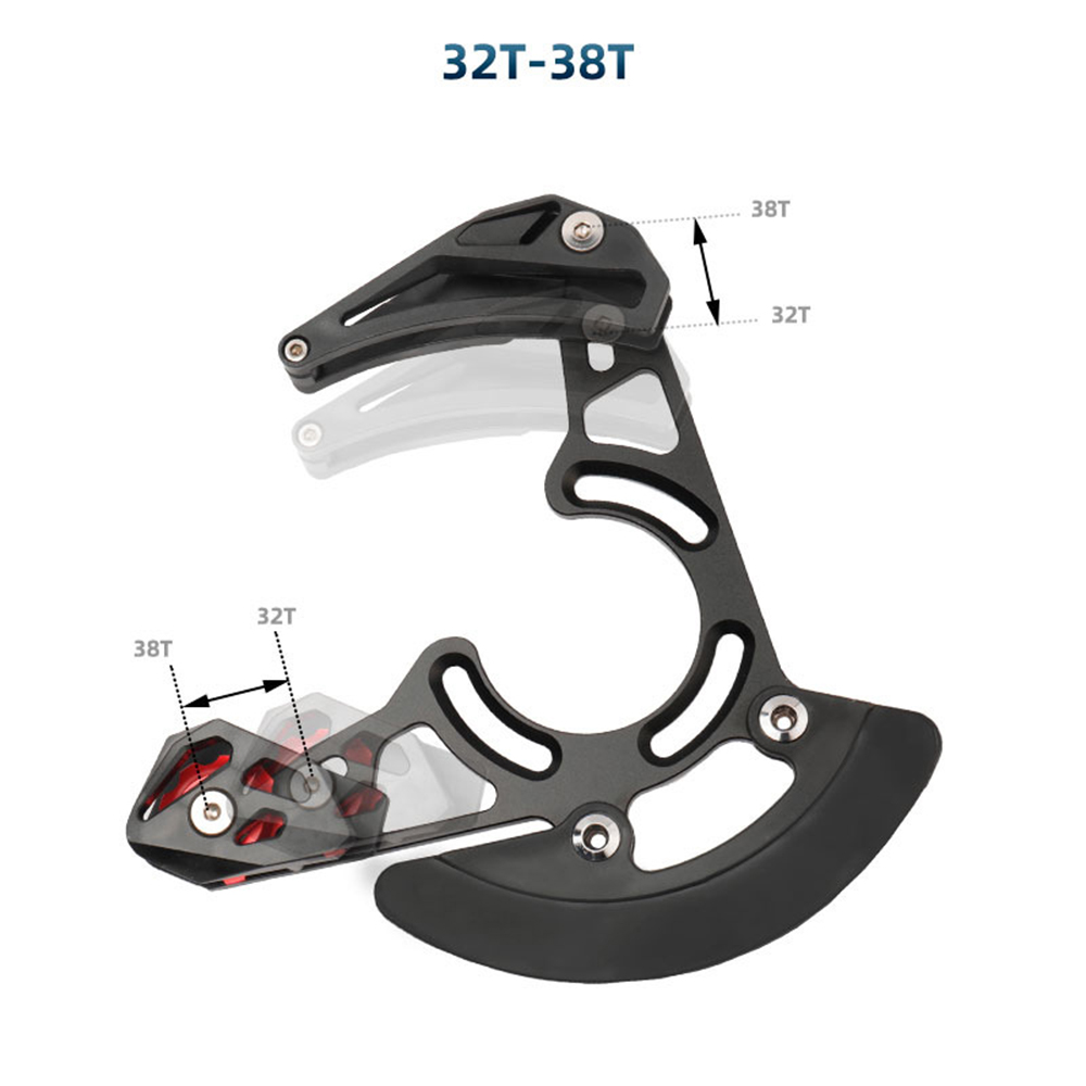 Chain Guides Mountain Bike Single Disc Sprocket Chain Guide DH Soft Tail Chain Guard Ultralight Chain Guide 32T-38T Frame Guard