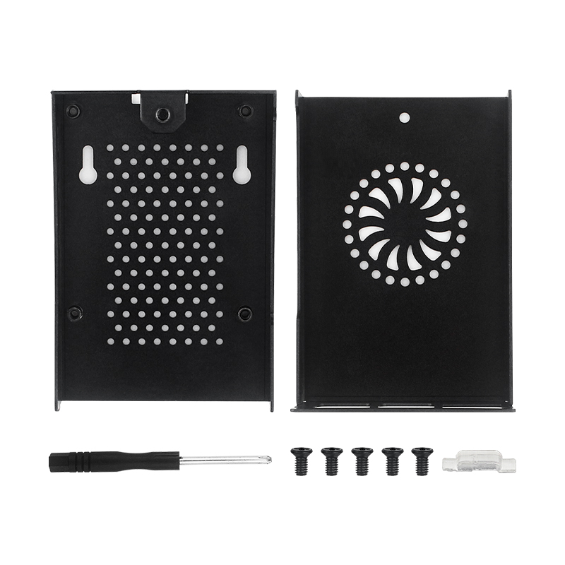 Raspberry Pi 5 metalen behuizing aluminium behuizing compatibel voor actieve koeler voor RPI 5 Pi5