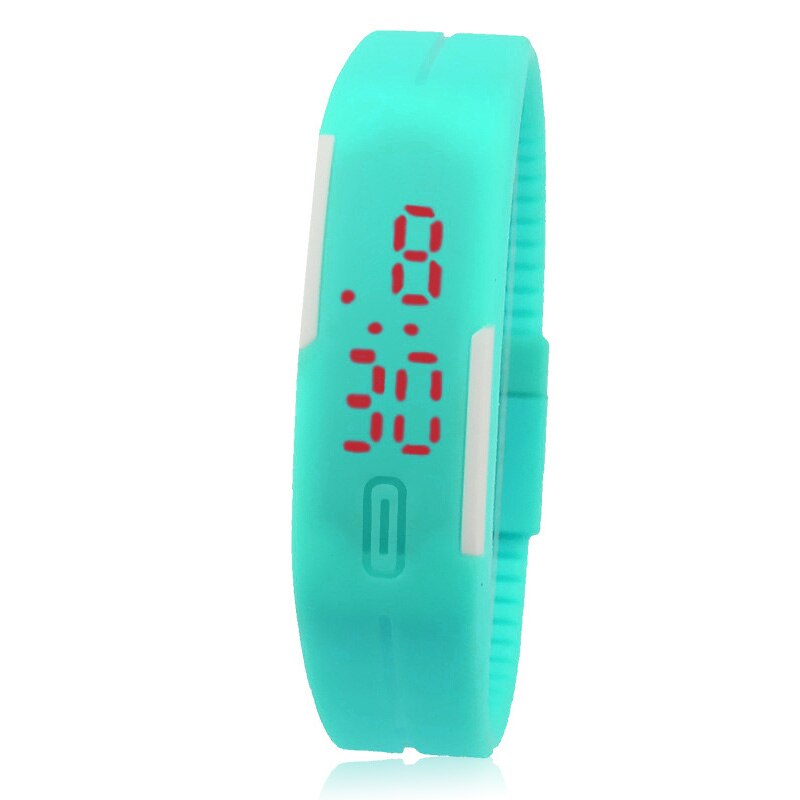 Kinderen Digitale Horloge Led Sport Horloge Casual Silicone Voor Kids Horloges Horloge Armband Voor Jongens Meisjes Mode Elektronische: Green