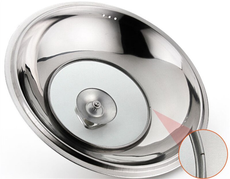 Cookware Reinforced Glass Lid Tempered Wok Lid Pyrex Glass Round Chef Pan Lid with Knob Premium Qualtiy Pan Cover bowl cover