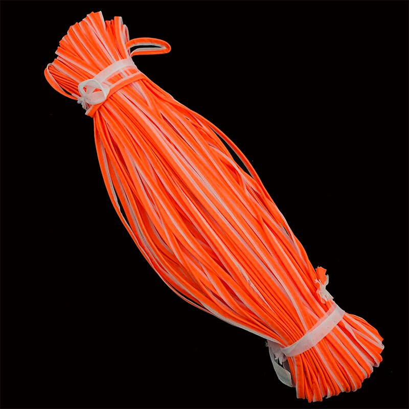 10mmx100yard Reflecterende Trim Kleding Accessoires Piping Rand Banding Kleding Stof Reflecterende Inlay Reflecterende Materiaal: orange red