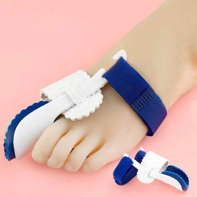 Natt hallux valgus korrigering med mjuka isoleringskuddar stor fot benortos tå ortopediska tillbehör pedikyr fotvård