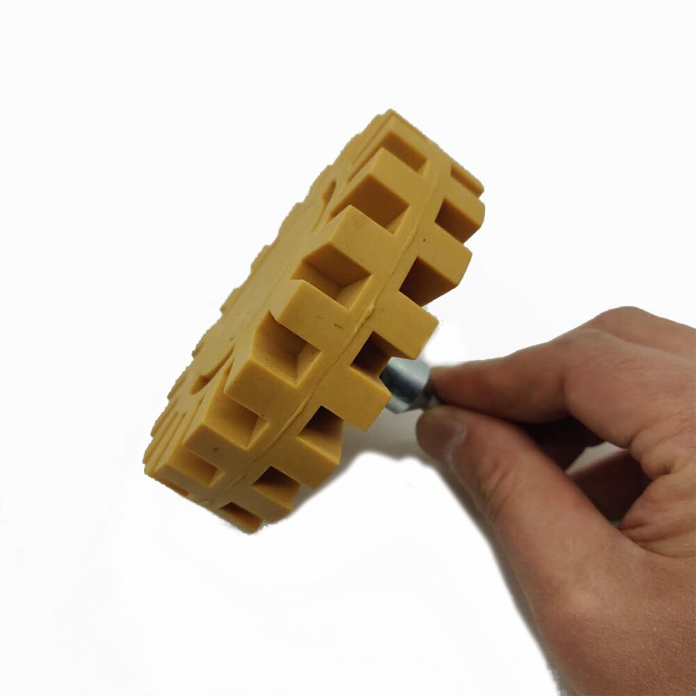 4 Inch Rubber Eraser Wheel Decal Removal Anti Scratch Practical Pinstripe Quick Eraser Wheel Rubber Power Drill Adapter Car Wash