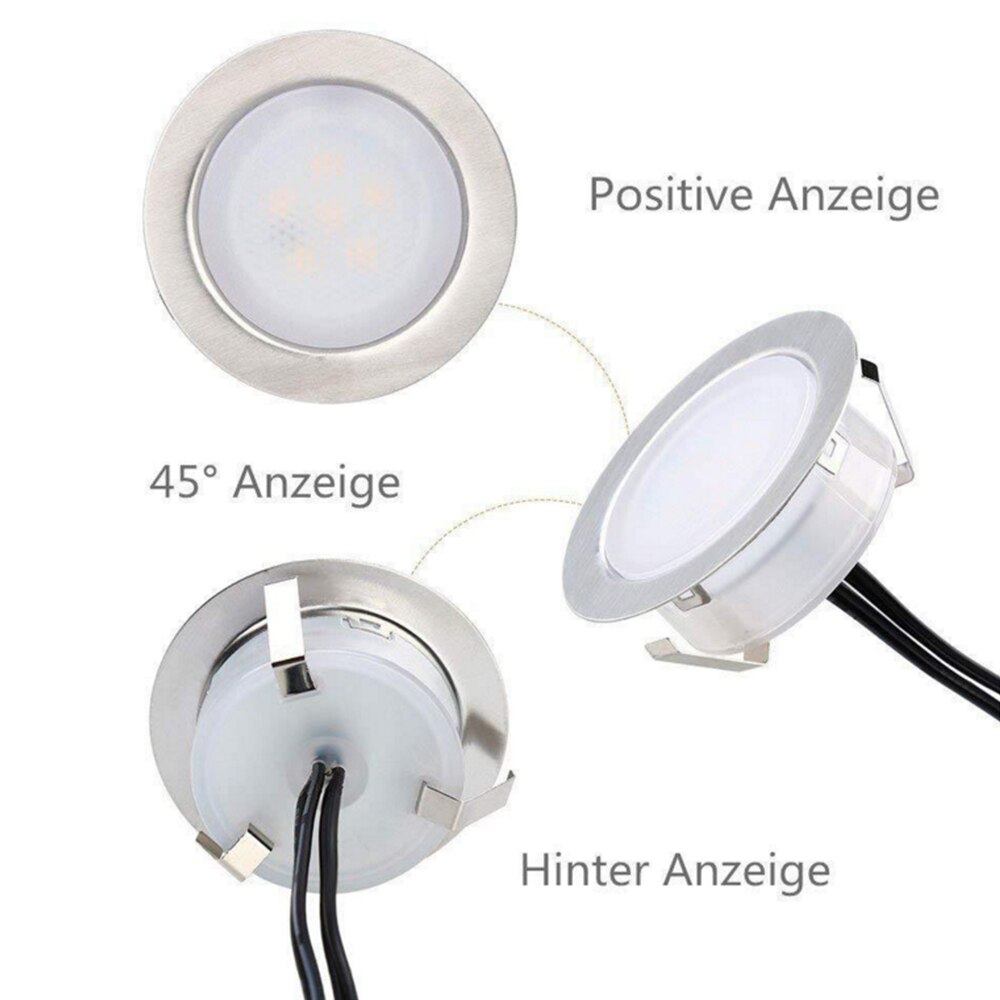 1/6/8pcs Dimmable Deck Light DC 12V Outdoor Waterproof Underground Light Garden Spotlight Stair Pathway Landscape Lighting