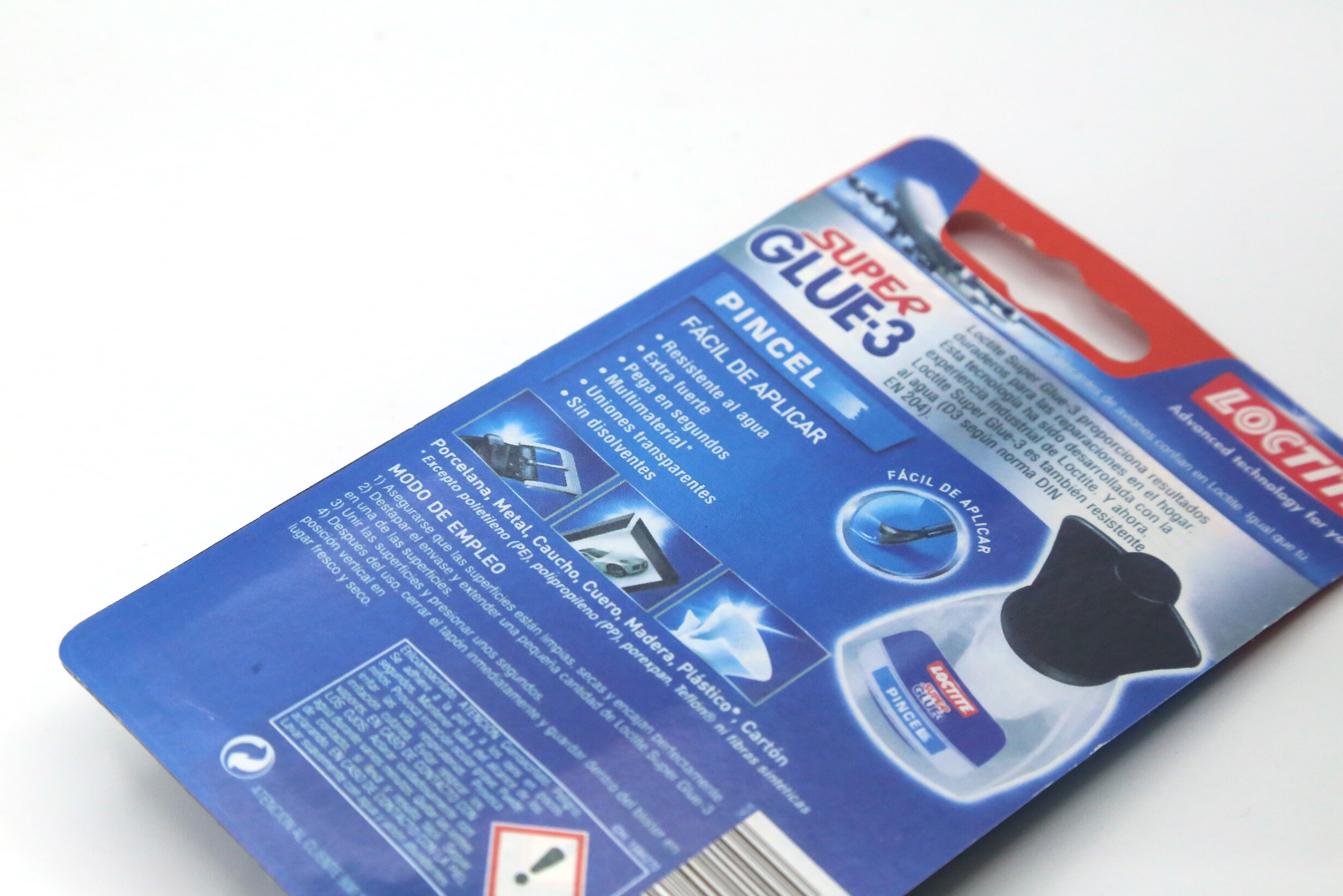 1ud 5g loctite glue-3 pegamento superglue con pincel para porcelana metal caucho madera plástico cartón