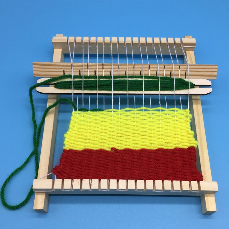Houten weefgaren, knutselgaren, handwerksjaal, handbreimachine, weefgetouw, naaigereedschap, educatief speelgoed voor kinderen