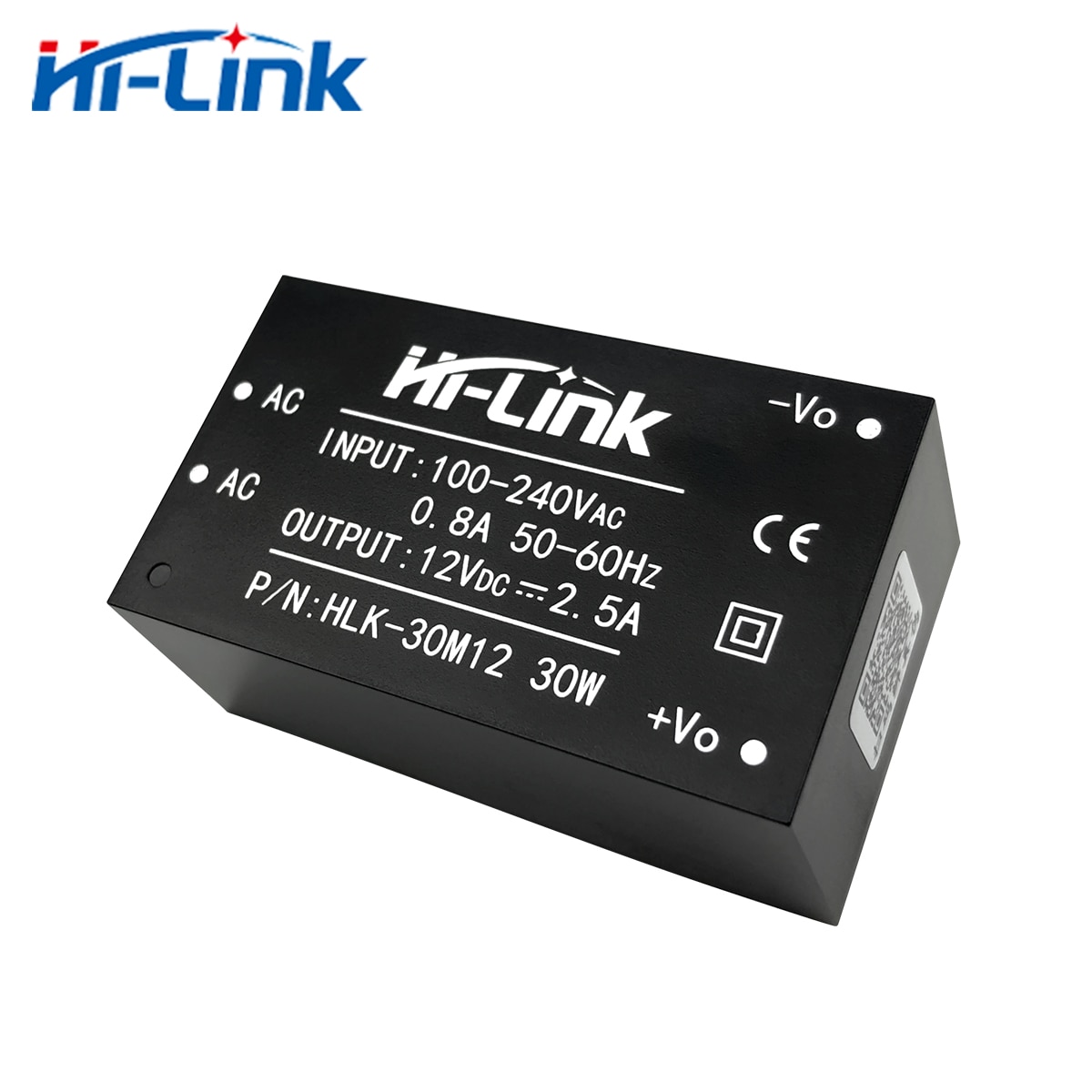 Hi-link 220v 5v/9v/12v/15v 30w ac dc eristetty kytkentä alas virtalähdemoduuli ac dc muunnin