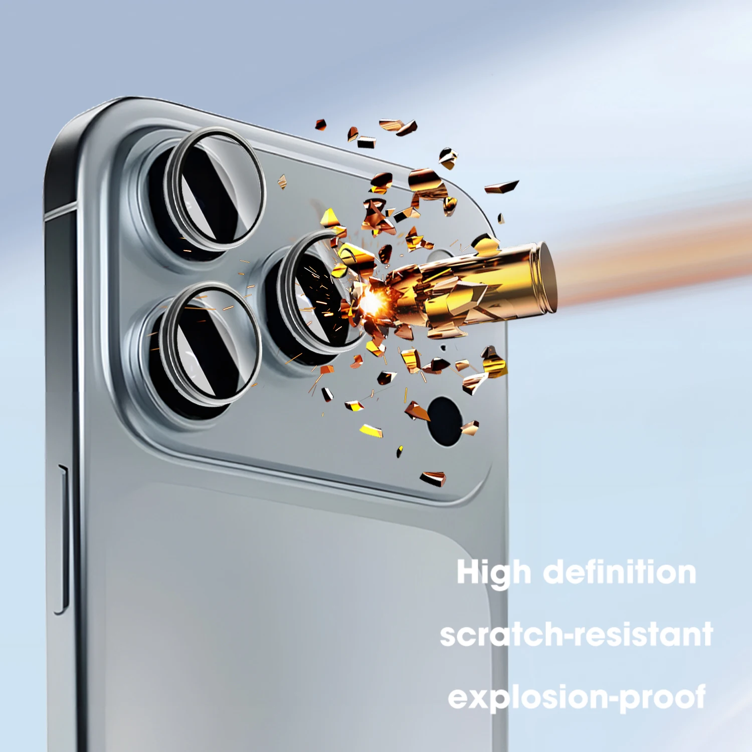 1/3/5 juegos de Protector de lente de cámara Individual, cubierta protectora de lente antiarañazos de alta definición para PC dura para IPhone 17 ProMax 17air