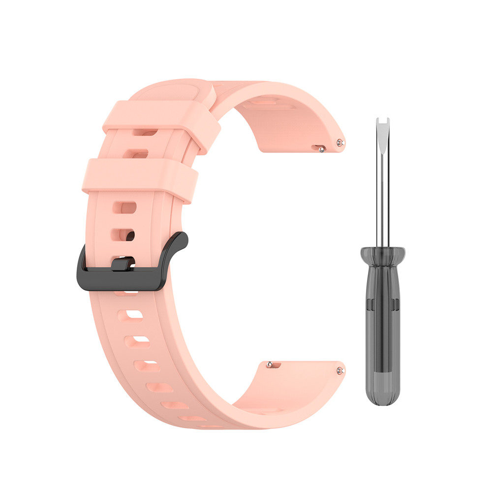 Pehmeä silikoninen kellon ranneke xiaomi huami amazfit neo smart kellon vaihtorannekkeella työkaluvyötarvikkeilla urheiluranneke: Vaaleanpunainen