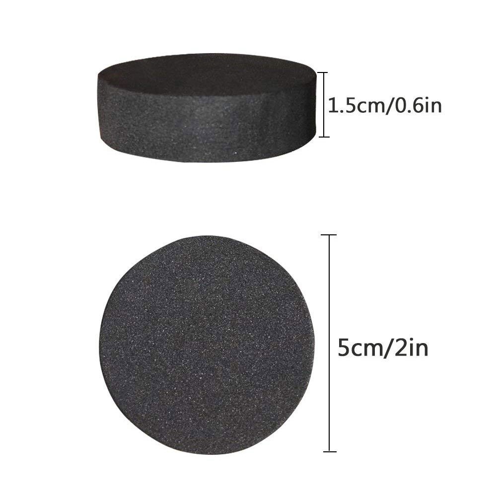 24Pcs Natural Rubber Flower Pot Mat Invisible Plant Pots Risers Pad Flower Pot Feet Black