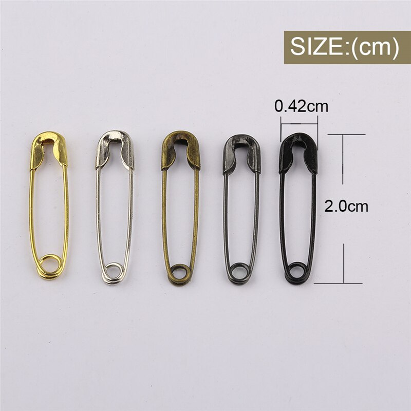 5000 unids/lote de alfileres de seguridad de acero inoxidable, broche de Metal, insignia de joyería, Pin de seguridad, accesorios para manualidades de costura