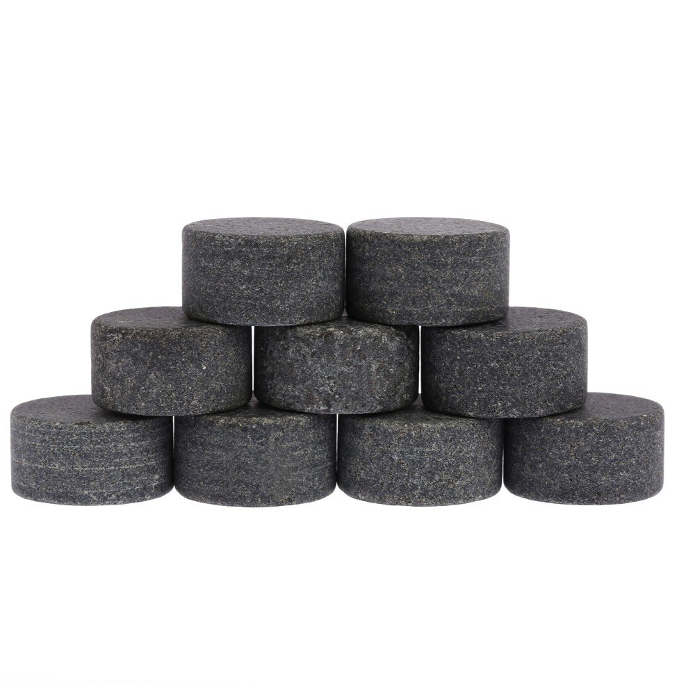 9pcs 18mm Whisky Ice Stones Drinks Beer Wine Cooler Chiller Granite Rocks with Pouch