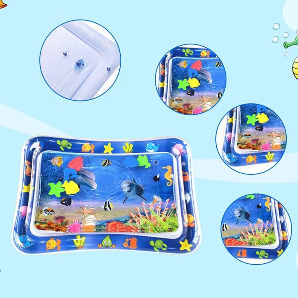 Nette PVC Baby Aufblasbare Wasser Spielen Matte Klopfte Pad Baby Wasser Kissen Pad Tummy Zeit Aktivität Wasser Kissen