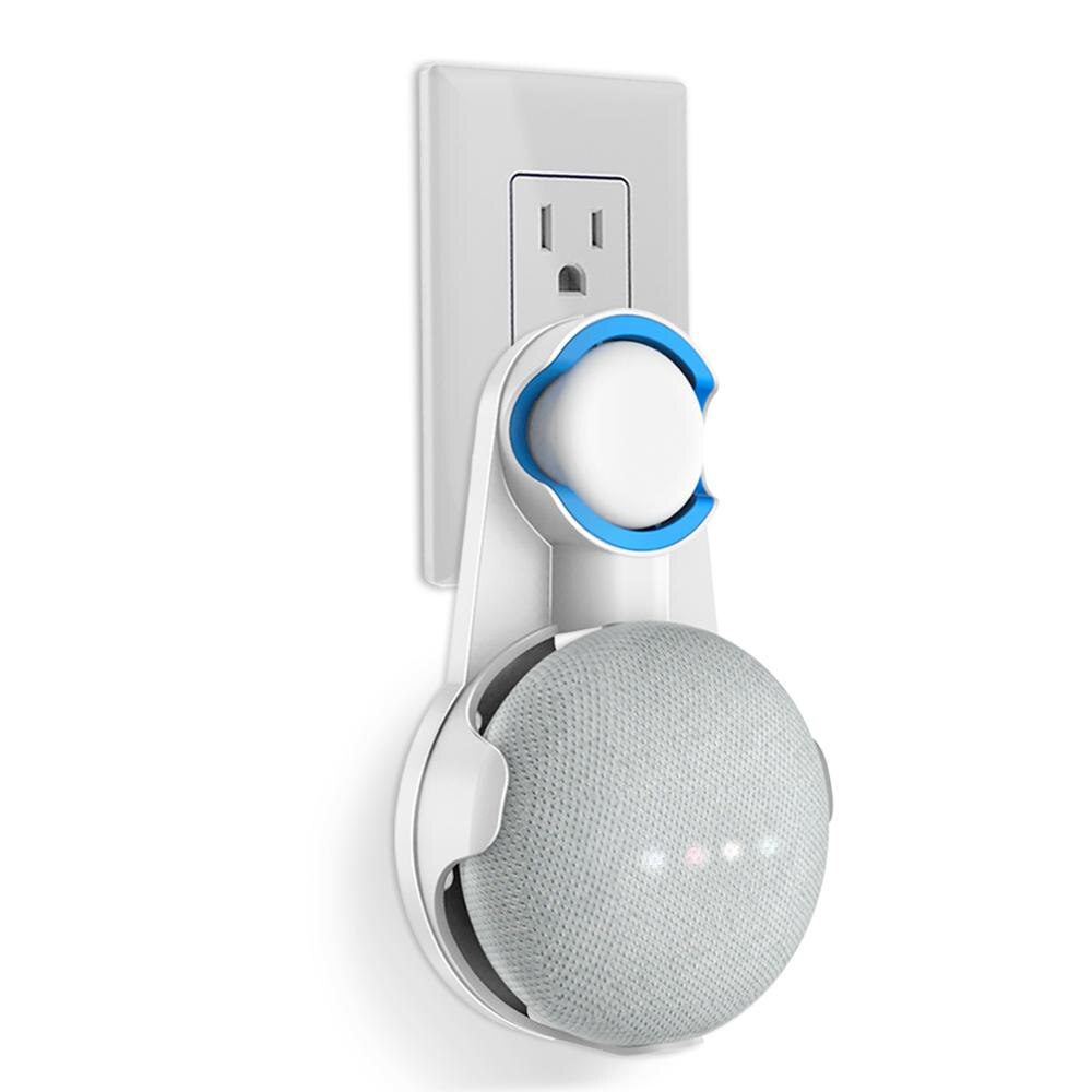 Sportlink Houder Voor Google Thuis Mini Nest Mini Voice Assistent Outlet Wall Mount Stand Beugel Keuken Slaapkamer Badkamer Office: White