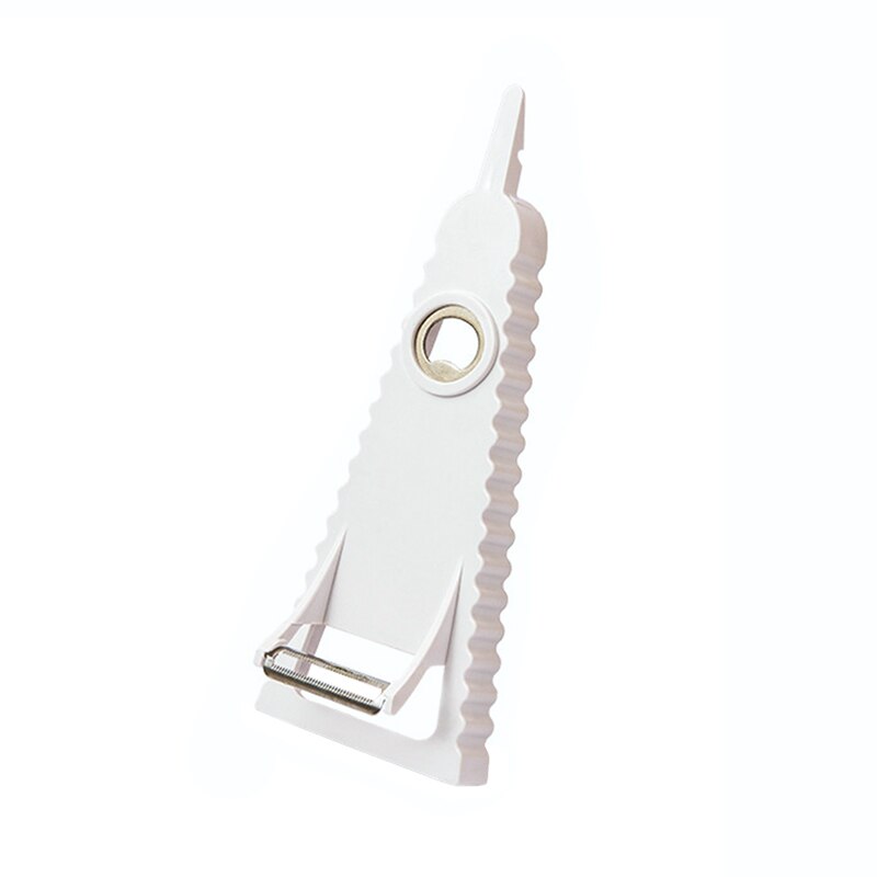 5 In1 Verstelbare Multifunctionele Flesopener Deksels Off Jar Opener Arbeidsbesparende Schroef Blikopener Voor keuken Gadget: 1pcs white