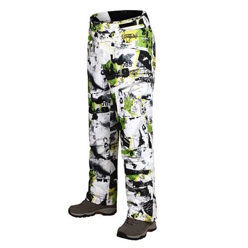 stijl mannen sneeuw ski broek winter broek voor snowboarden super warme lange broek voor mannen maat S-XXL dikker: green / S