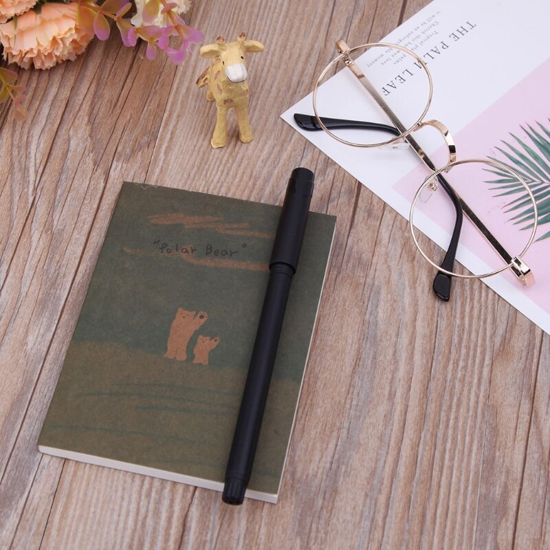 Notebook Blank Page Painting Paper Book Journal Diary Notepad Memo Pads Supplies J78A