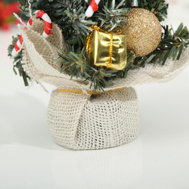DIY Mini Christmas Trees Ornaments Pine Tree Decoration For Home Xmas Happy Year Kids Desktop Decoration Supplies