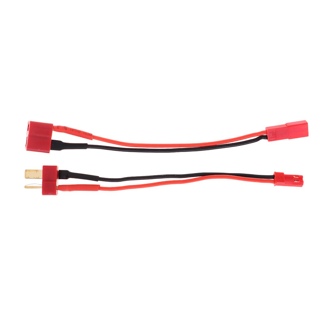 1 paio di adattatori per cavo caricabatterie RC Lipo, Deans T Plug to JST, Set maschio e femmina, cavo in Silicone 14AWG