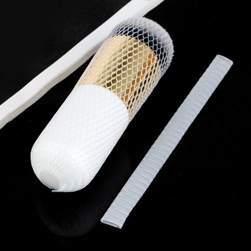 50/10 Pcs Up Kwasten Netto Protector Guards Voor Foundation Oogschaduw Concealer Brush Schede Mesh Netting Cosmetische Gereedschap