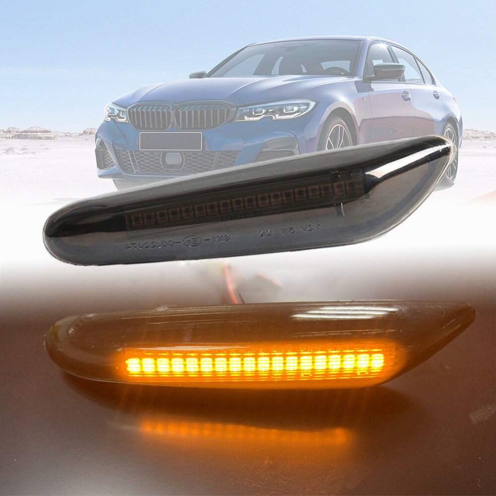 For BMW E90 E91 E92 E60 E87 Turn Signal Light Dynamic LED Side Marker