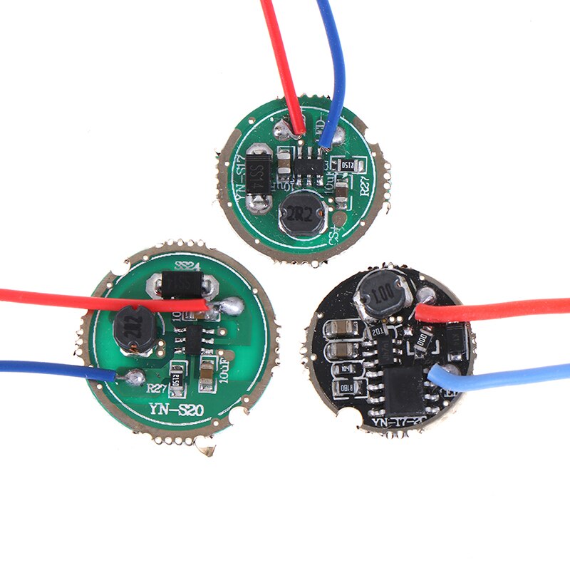 1Pc 3W LED Driver 17mm/20mm 1.2-3.6V DC(1Mode) 12V DC(5 Mode) LED Flashlight Driver