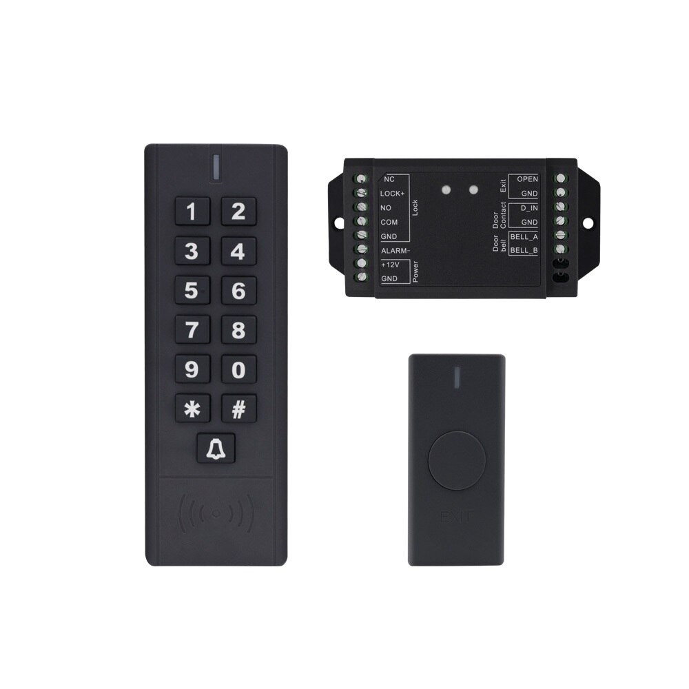 wireless 125KHz RFID Access Control Keypad Device kit Rainproof Cover EM Card Reader For Door Access Control System Lock