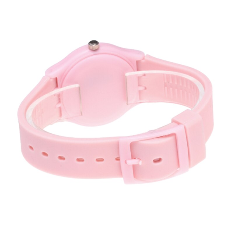 Montre en Silicone pour filles, montre-bracelet à Quartz, motif flamant rose, de dessin animé, tendance,