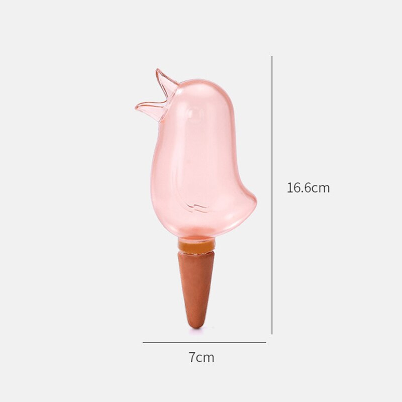 Pulvérisateur goutte-à-goutte Transparent en forme d'oiseau, bouilloire, outil d'arrosage automatique, bouteille de jardin auto-versante pour plantes et fleurs